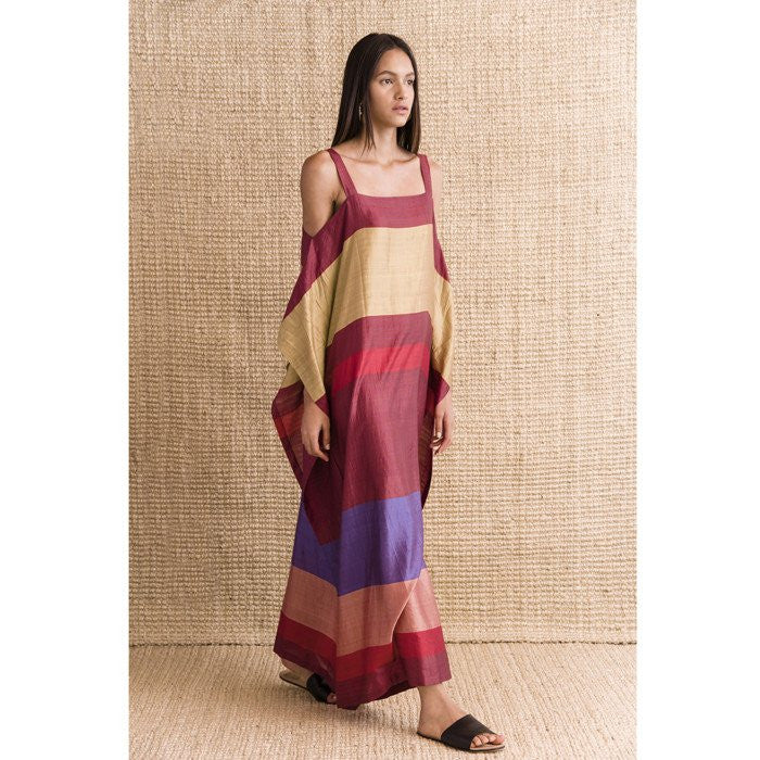 Gabriella Rust Handwoven Caftan
