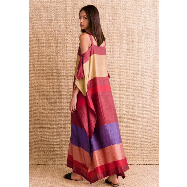 Gabriella Rust Handwoven Caftan