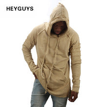 HEYGUYS hoodie ripped damage men color sweatshirts design