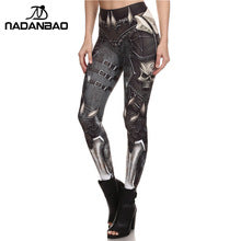 NADANBAO BARBARIAN Skull Leggings Printed Leggins Woman