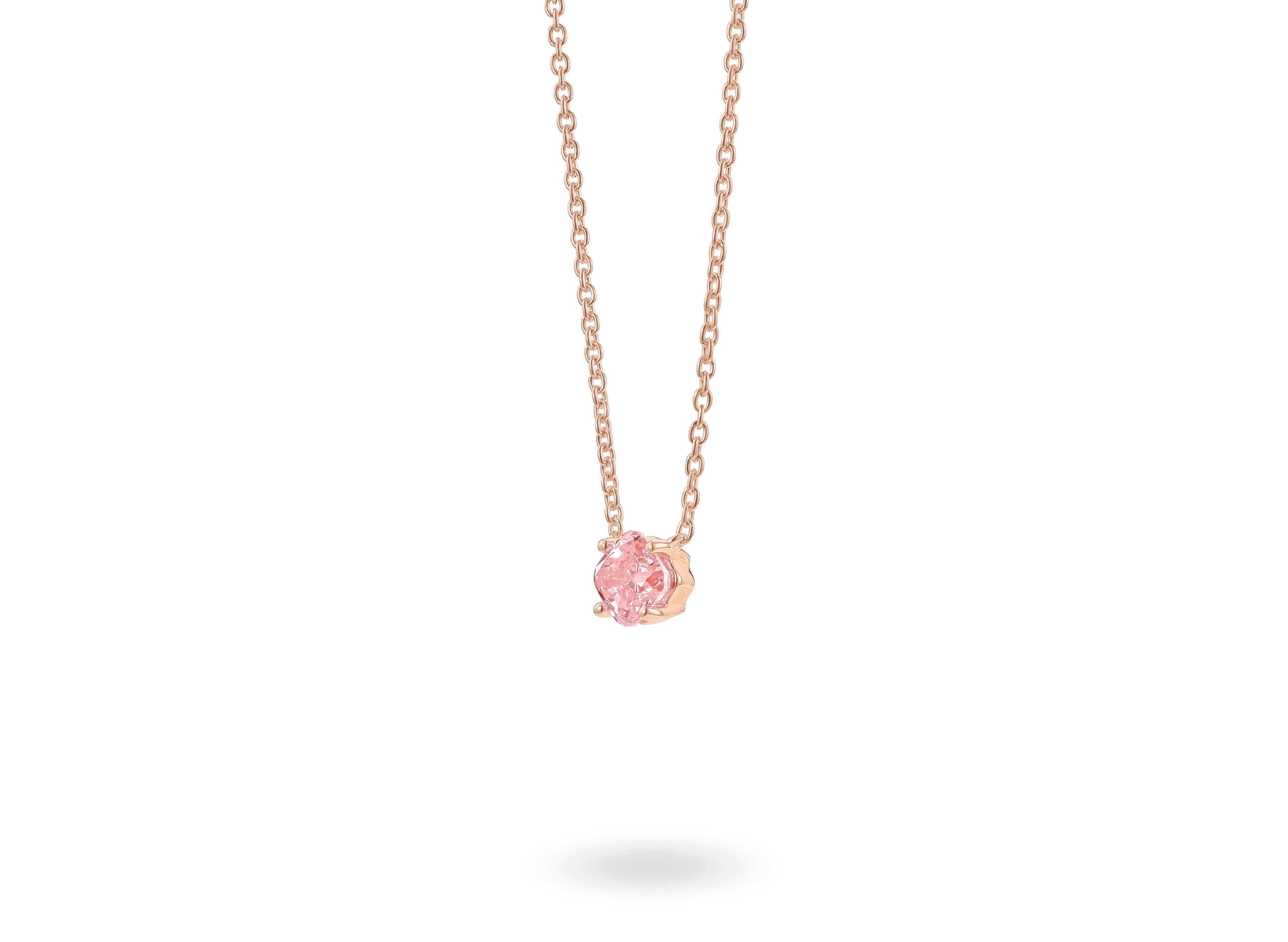 Lab-Grown Diamond 1ct. Cushion Cut Gold Pendant
