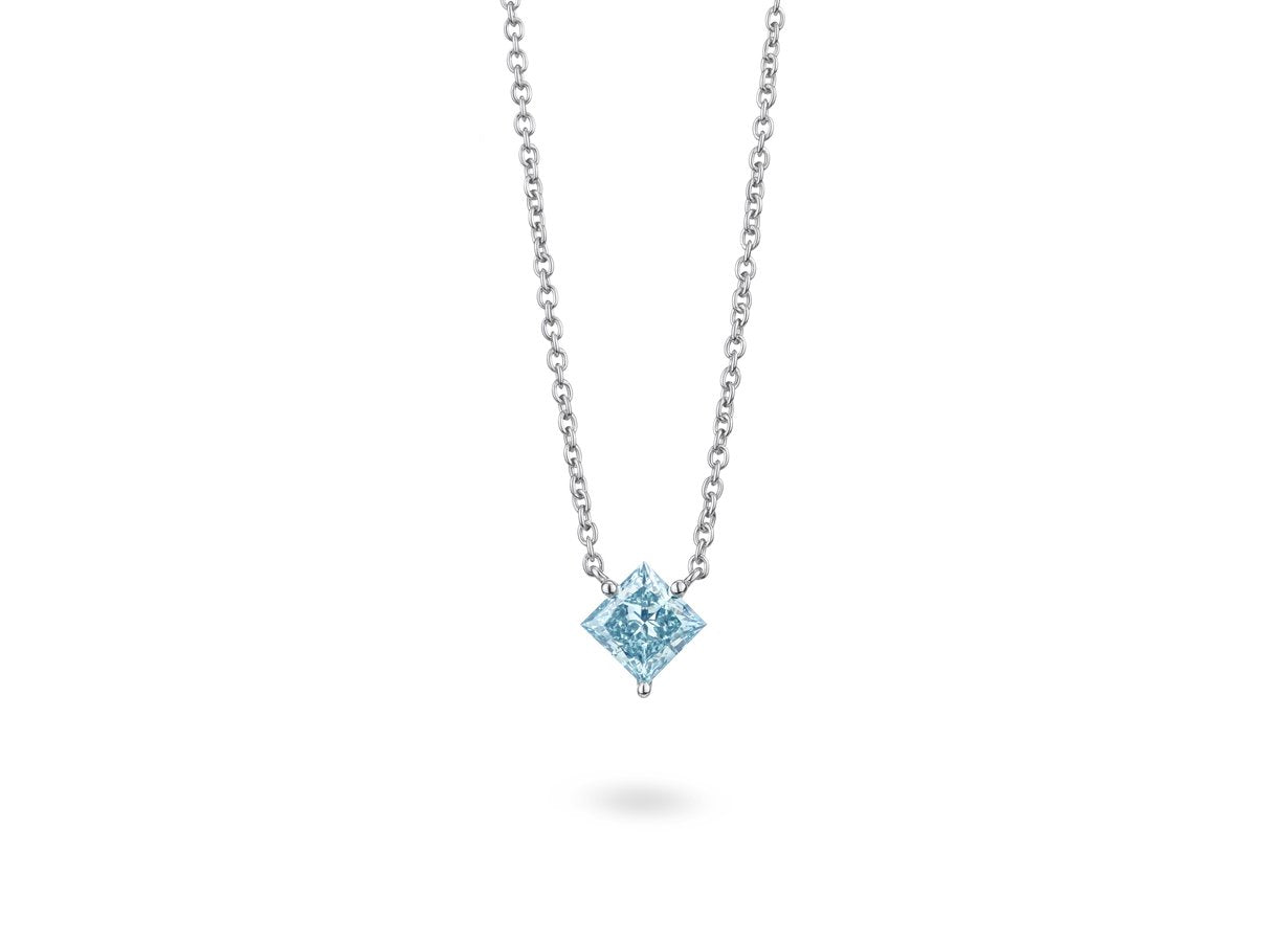 Lab-Grown Diamond 1ct. Princess Cut 14k Gold Pendant