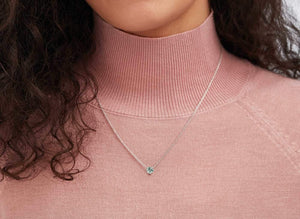 Lab-Grown Diamond 1ct. Cushion Cut Gold Pendant