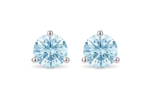 Lab-Grown Diamond 2ct. Tw. Round Brilliant Solitaire 14k Gold Studs