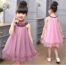 dower me Kids Ball Gown Toddler Girl Summer Party Dress