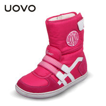 UOVO Kids Winter Boots For Boys Snow Baby Shoes Beatiful