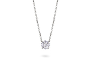 Lab-Grown Diamond 1ct. Cushion Cut Gold Pendant