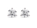 Lab-Grown Diamond 2ct. Tw. Round Brilliant Solitaire 14k Gold Studs